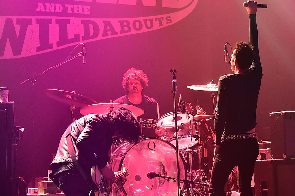 Joey Castillo performing on the Scott Weiland tour. 