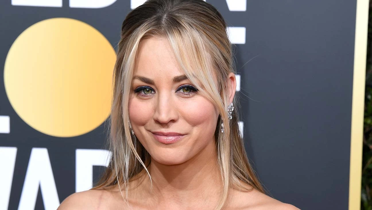 Kaley Cuoco at the Golden Globes. 