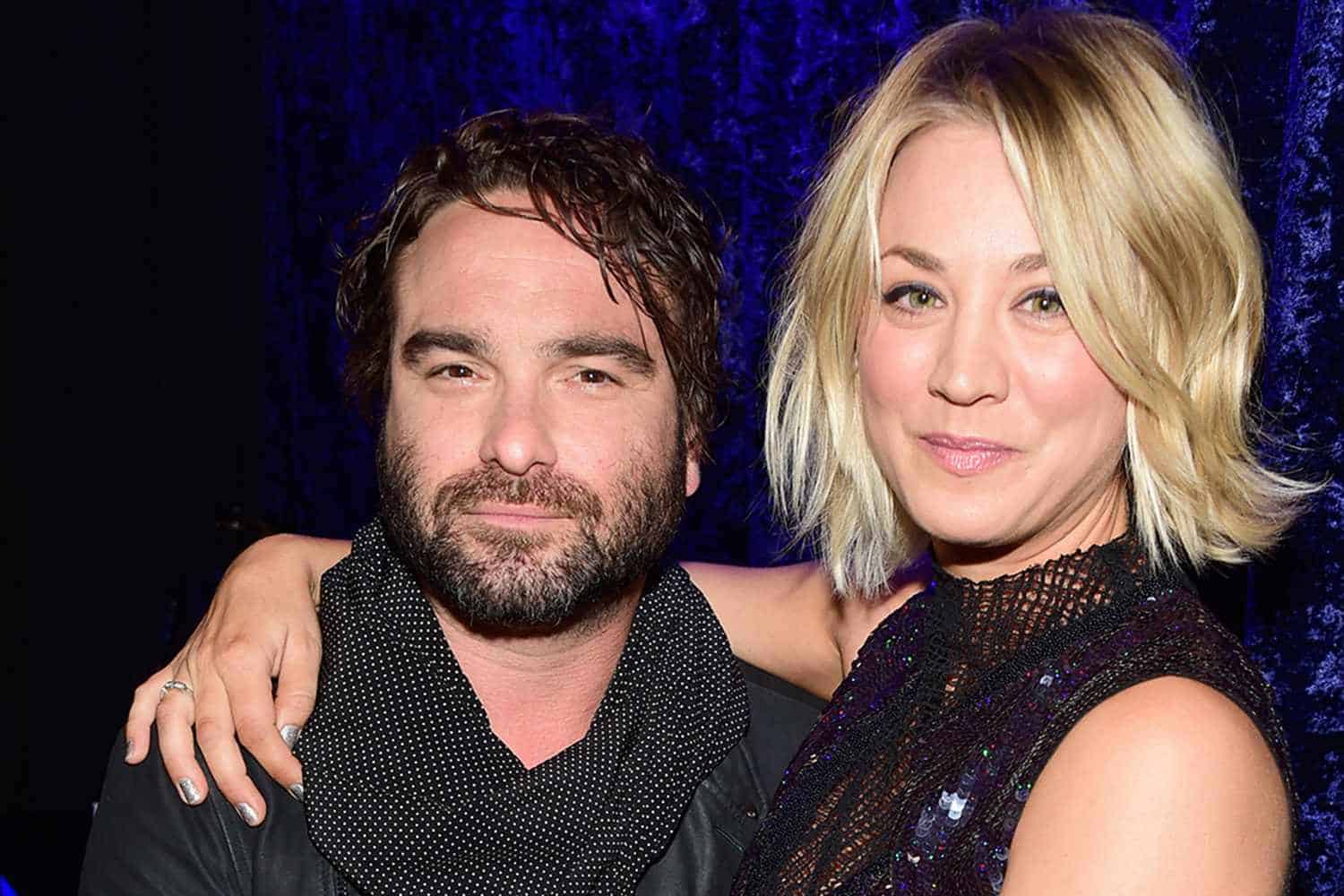 Kaley Cuoco with ex and "The Big Bang Theory" co-star, Johnny Galecki.