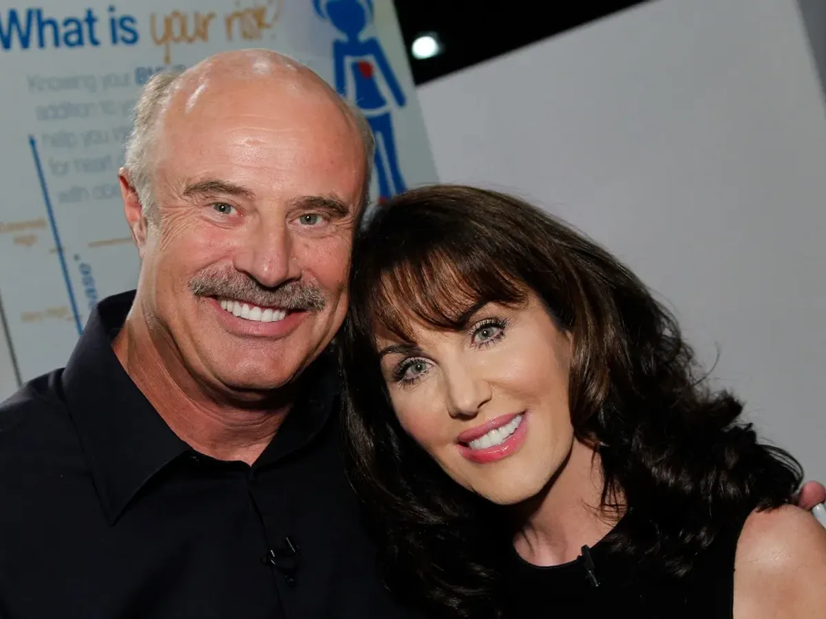 Phil McGraw with his wife, Robin McGraw.