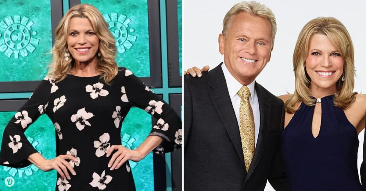 Pat Sajak and his co-star, Vanna White.