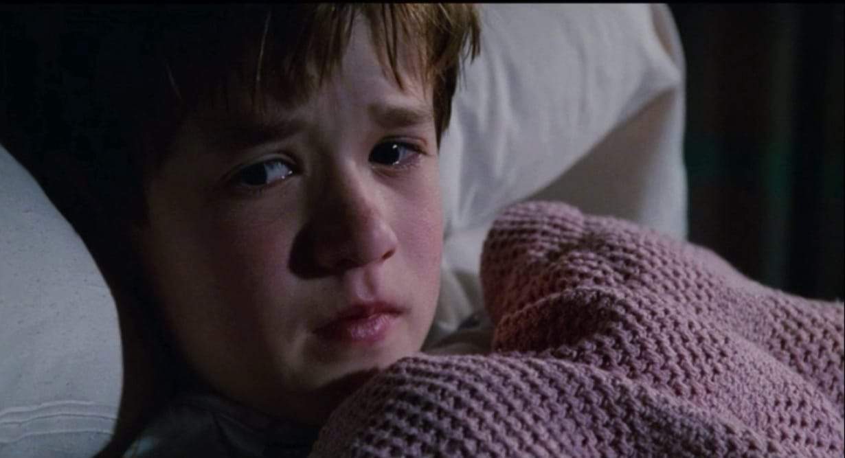 Haley Joel Osment as Cole Sear in the 1999 classic.