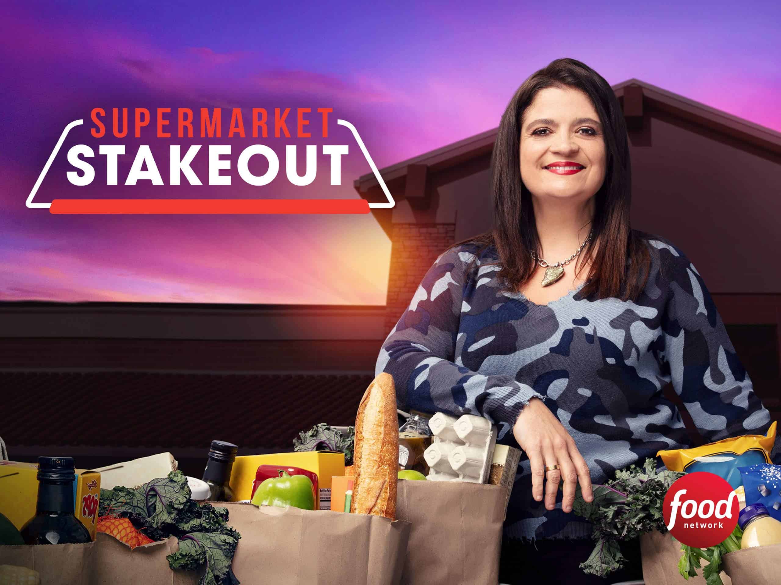 Supermarket Stakeout, a Food Network show, hosted by Alex Guarnaschelli.