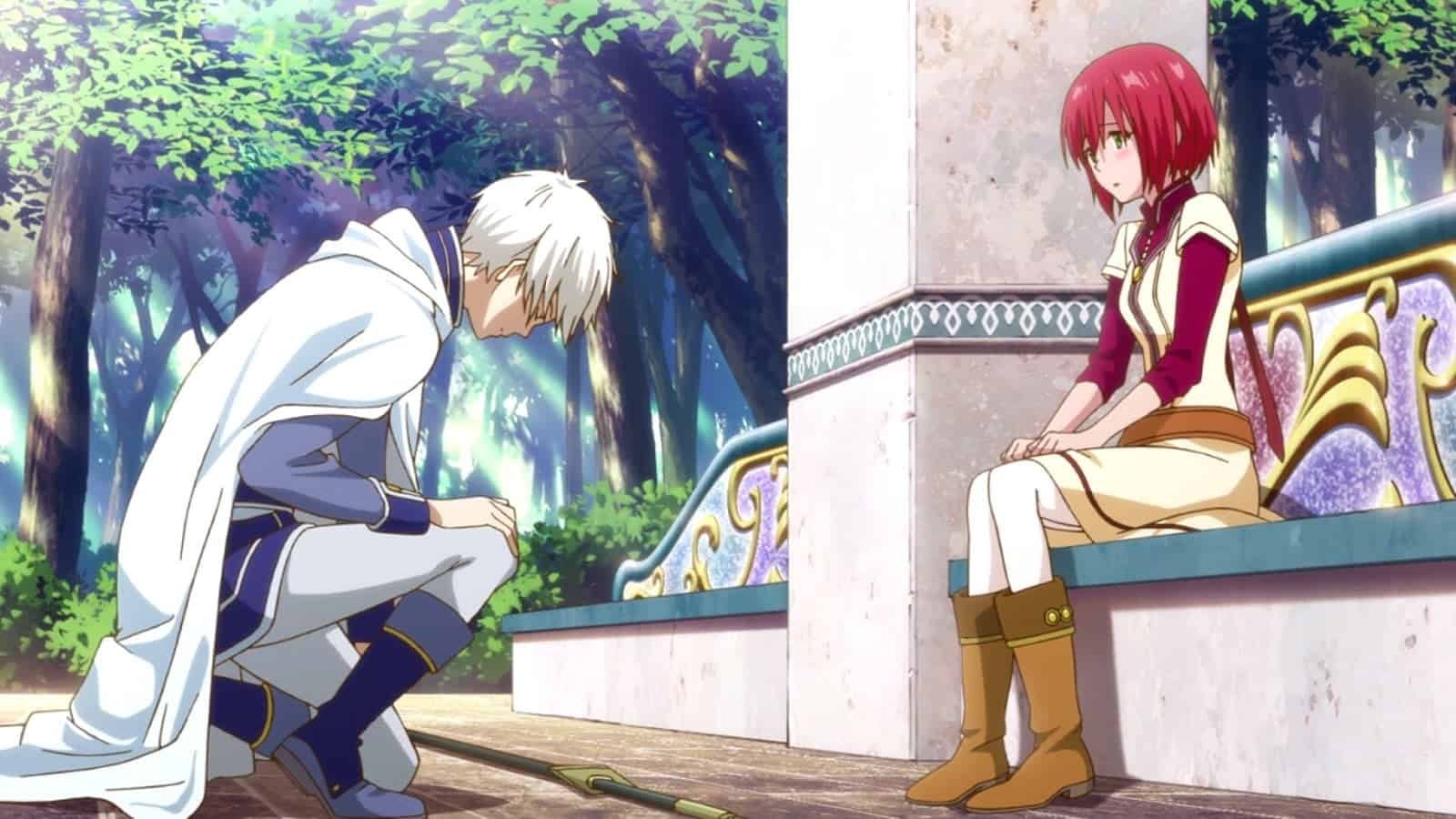 Một cảnh trong sê-ri Anime Bạch Tuyết tóc đỏ 