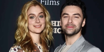 Aidan Turner And Caitlin FitzGerald Spark Split Rumors