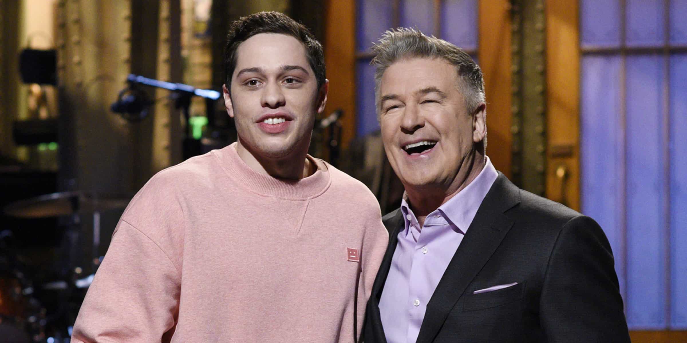 Alec Baldwin and Pete Davidson together for SNL (Credits: NBC)