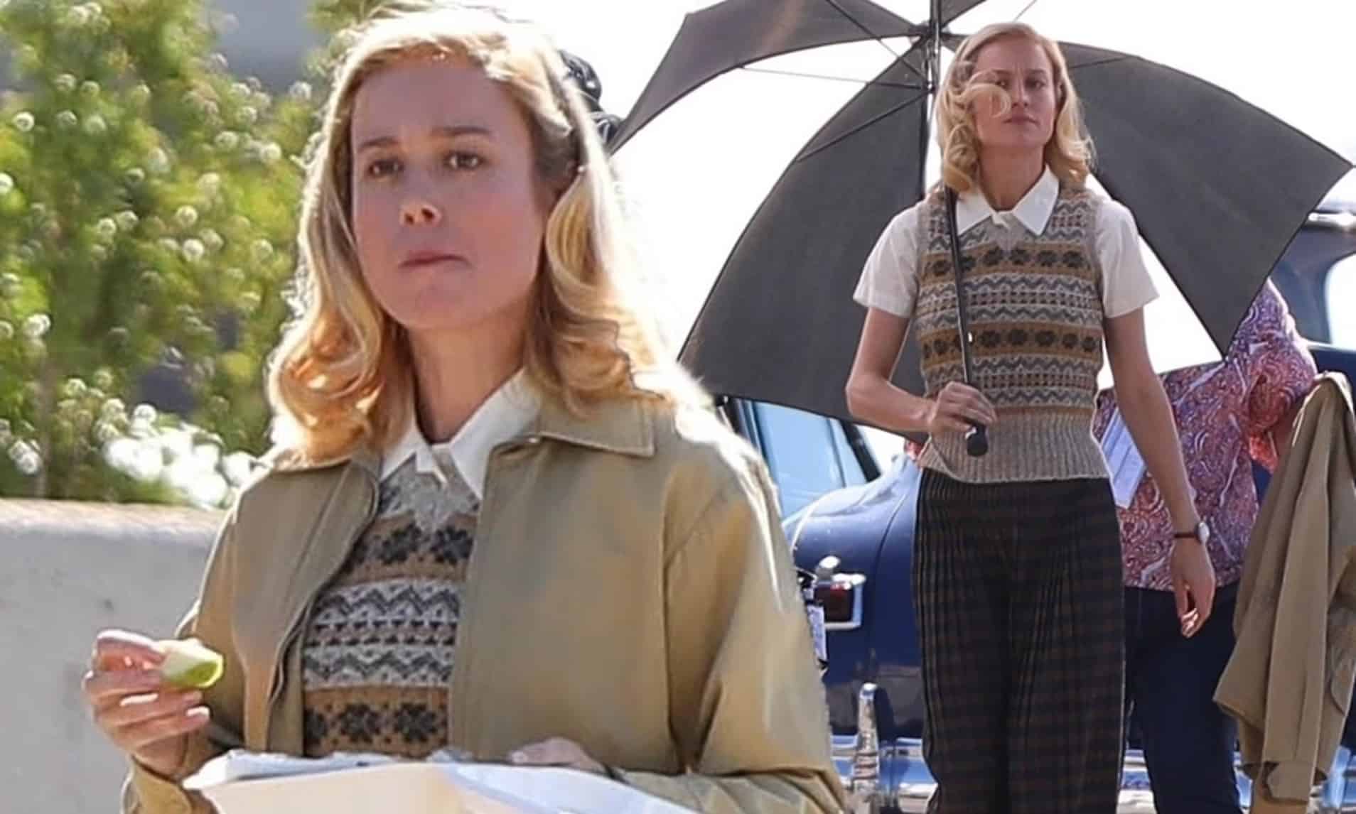 Brie Larson as Elizabeth Zott in the show, Lessons in Chemistry, inspired by the novel of the same name (Credits: Daily Mail)