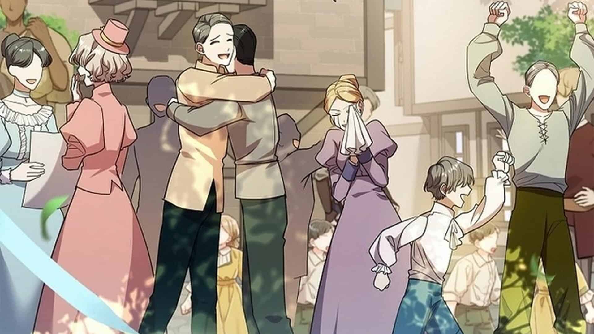 The Citizens Celebrating As The War If Finally Over In Their Empire's Favor - Male Lead, I’ll Respect Your Taste Chapter 37 (Credits: Kakao Page)