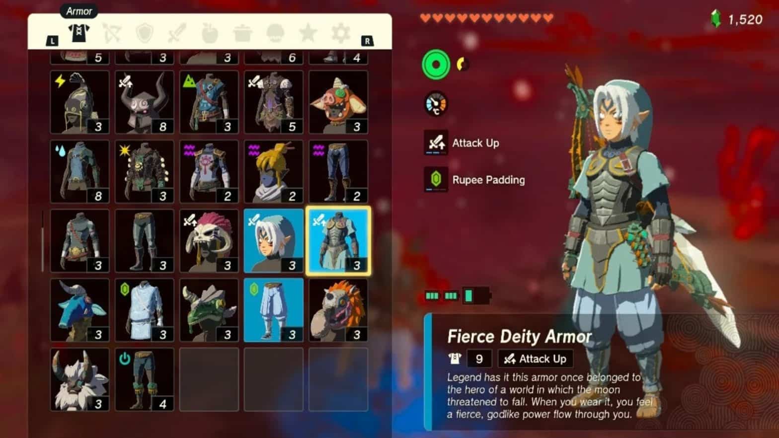 A Guide On The Best Gear BOTW OtakuKart   Fierce Deity Set In BOTW 1568x882 