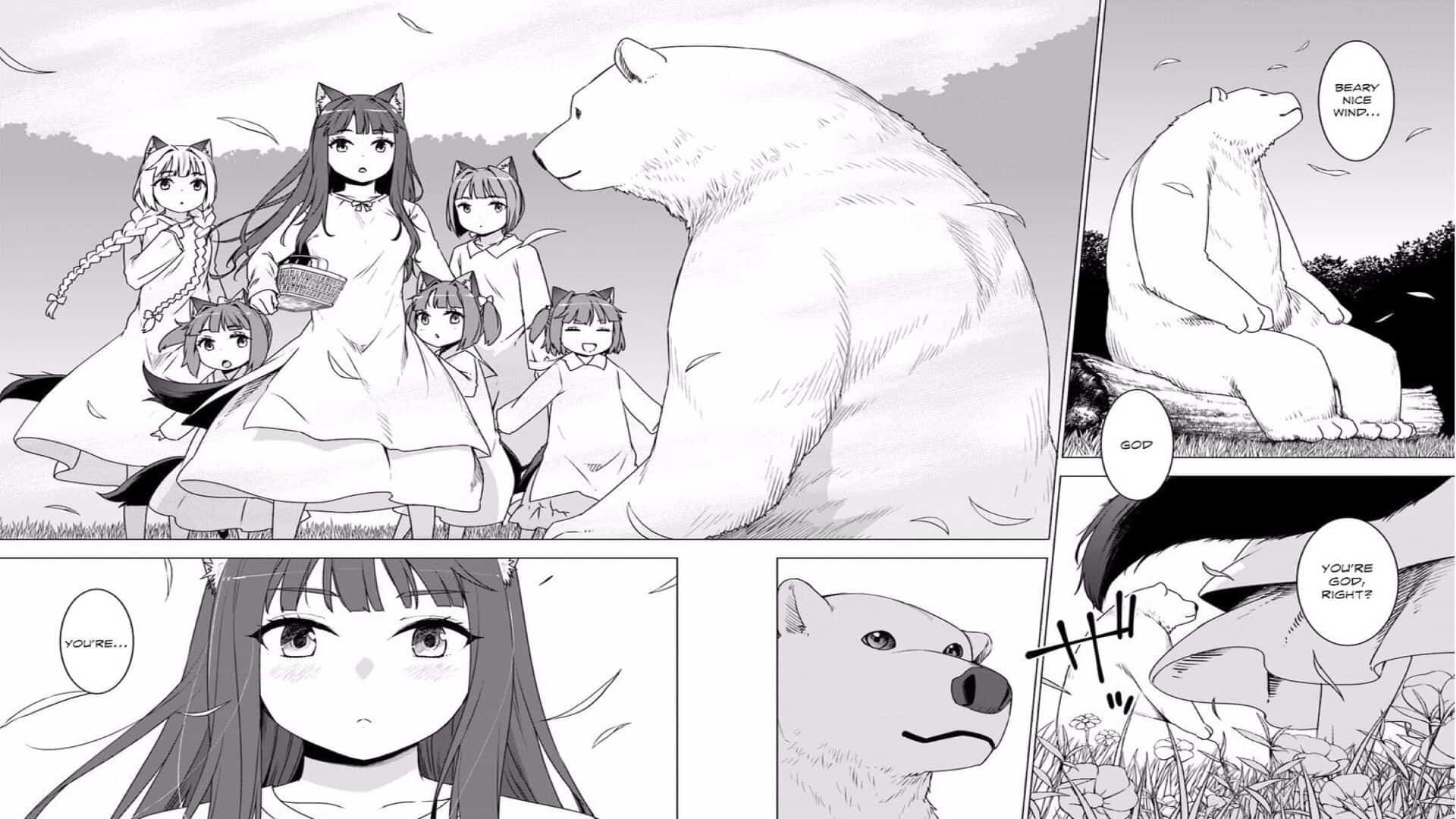 Lulutina And Her Siblings After Seeing Kumakichi For The First Time - Shirokuma Tensei Chapter 1