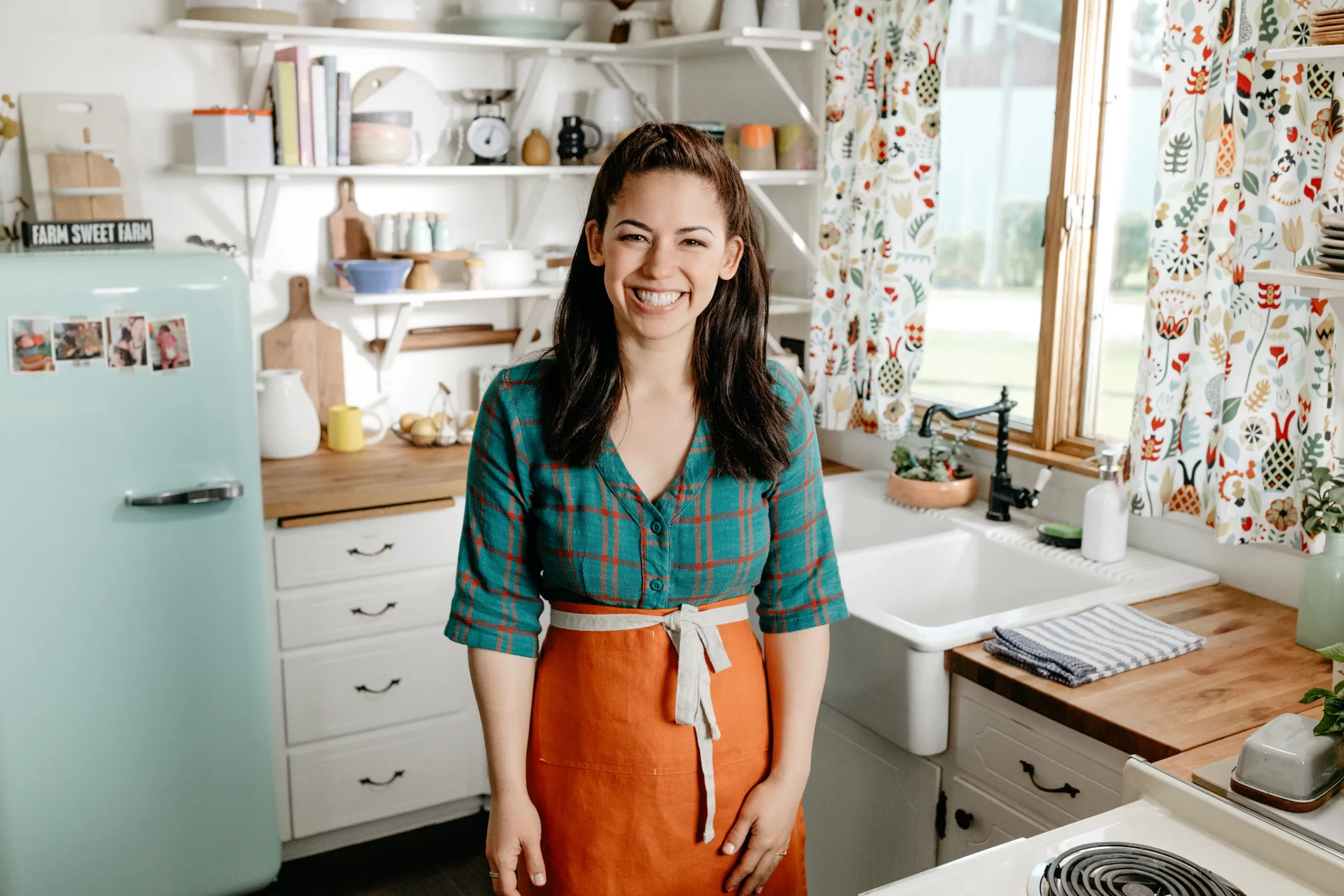 Molly Yeh for her show, Girl Meets Farm (Credits: USA Today)