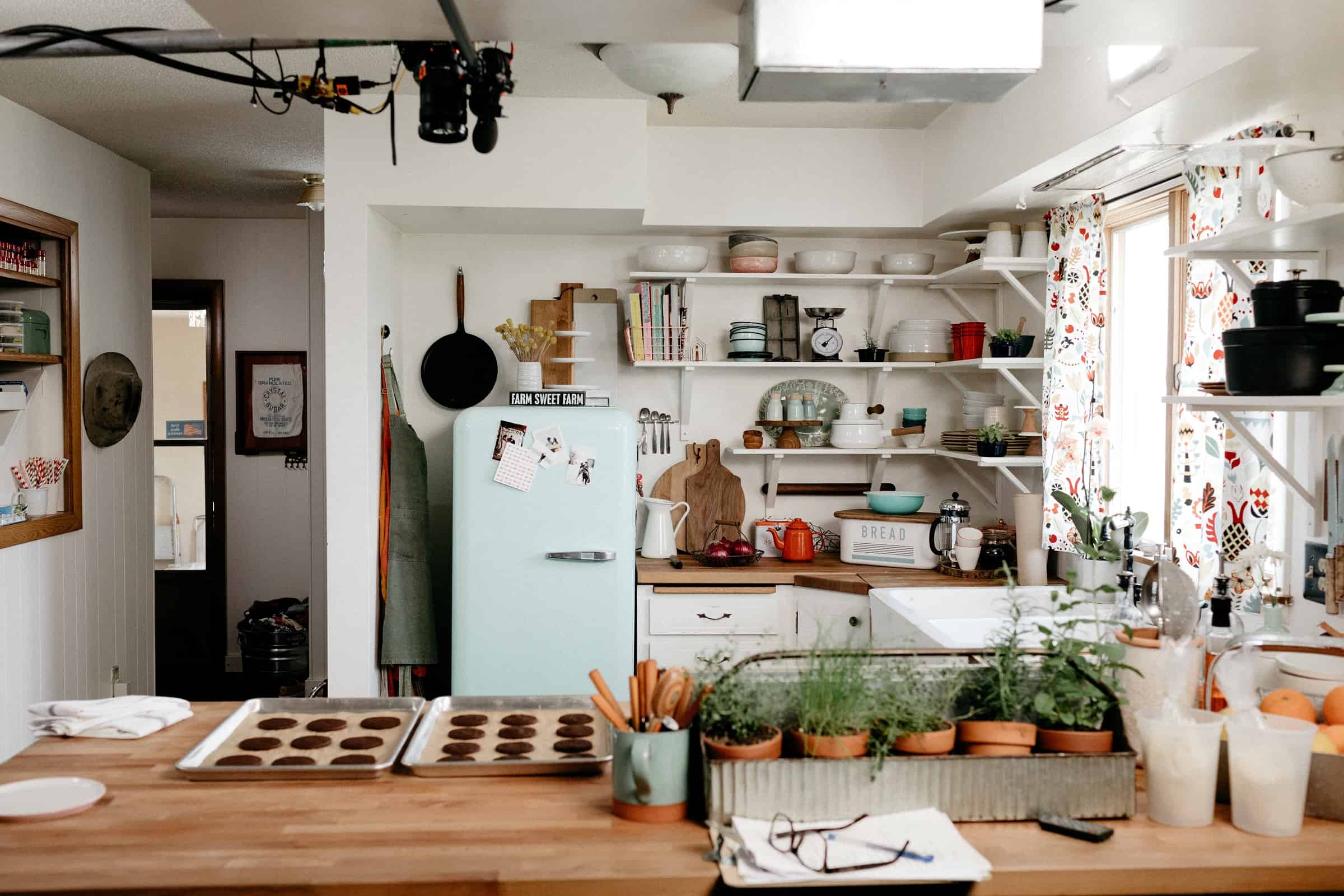 Host Molly Yeh's kitchen, as seen on Girl Meets Farm (Credits: Food Network)