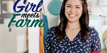 Poster for the show, Girl Meets Farm (Credits: Food Network)