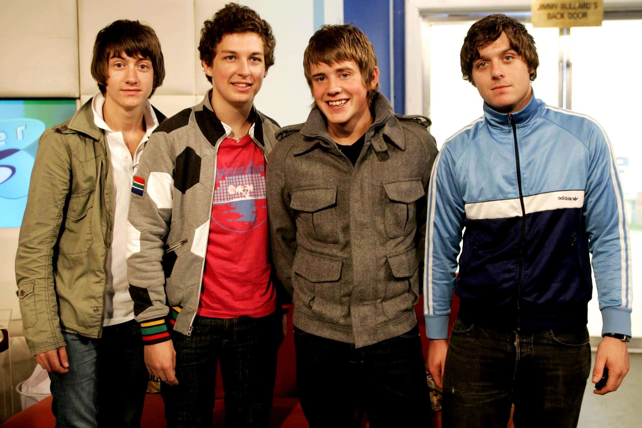 Rock band, Arctic Monkeys, during the early days (Credits: The Times)