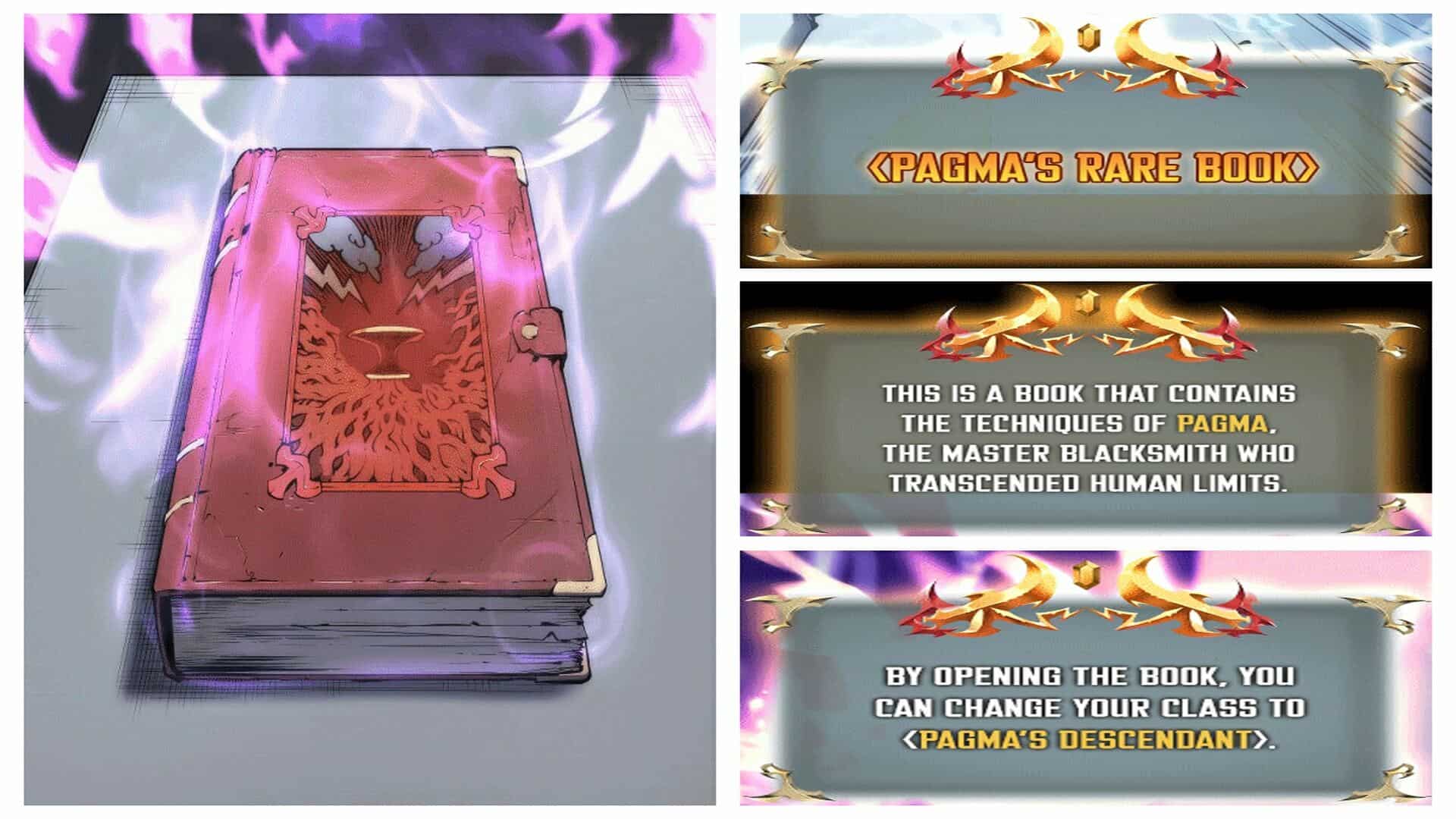 S-Grade Quest Item - Legendary Blacksmith's Tome - Tome Of Pagma - Overgeared Chapter 2