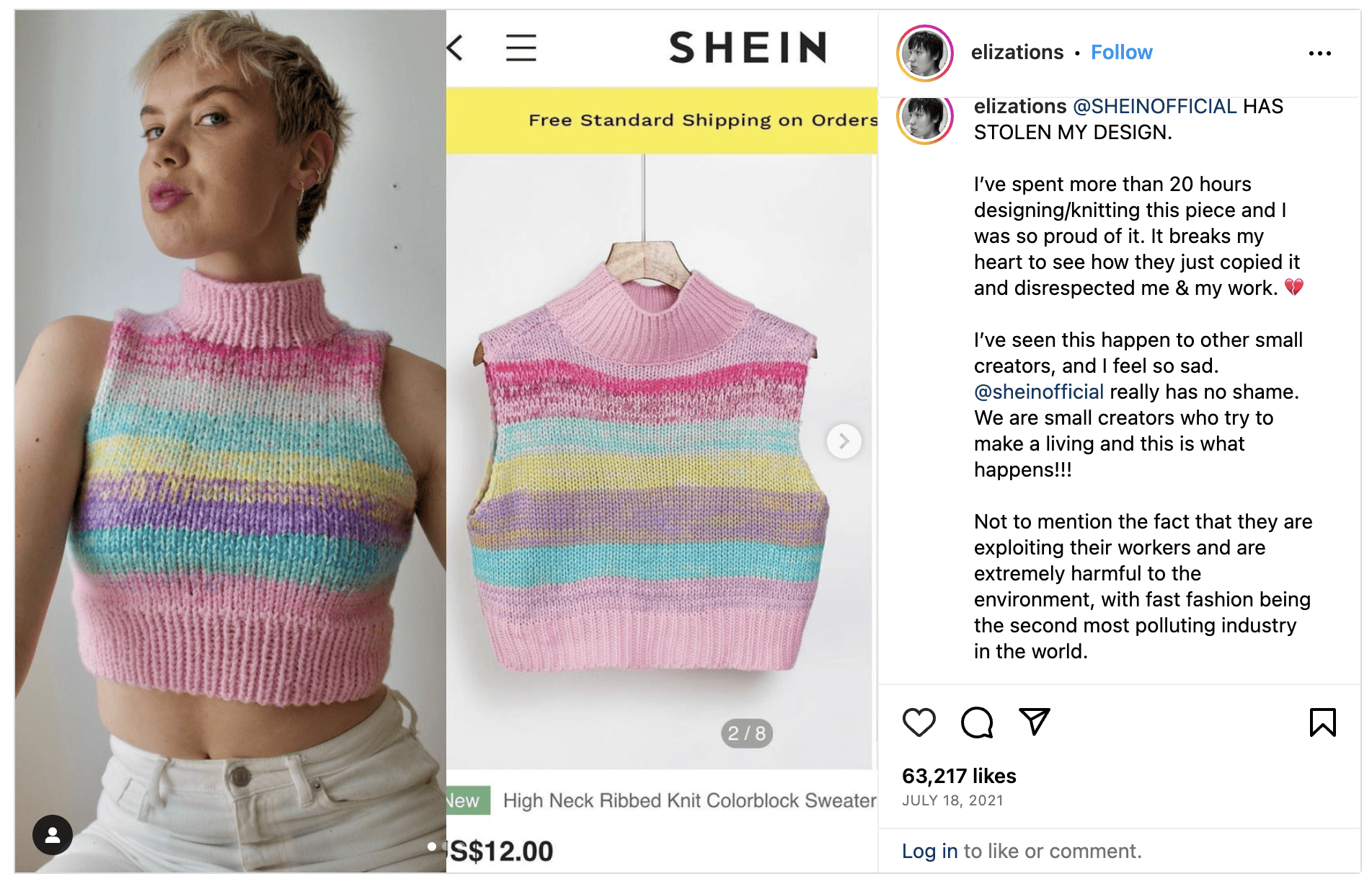 SHEIN roba diseños de diseñadores independientes