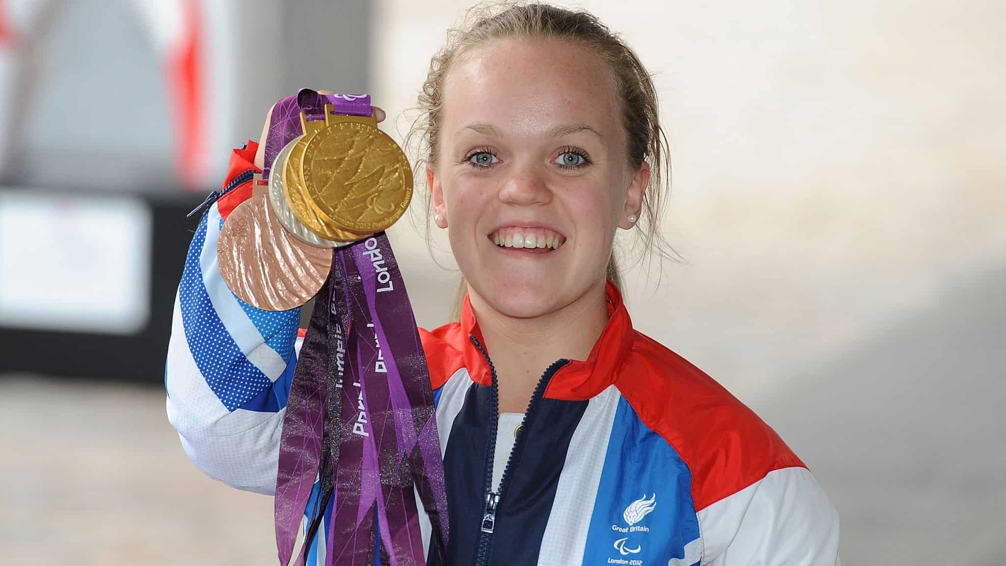 Swimmer Ellie Simmonds at the 2012 Summer Paralympics held in London (Credits: BBC)