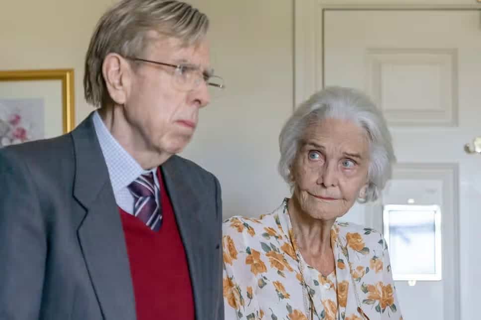 Timothy Spall and Sheila Hancock in the show, The Sixth Commandment (Credits: BBC One)