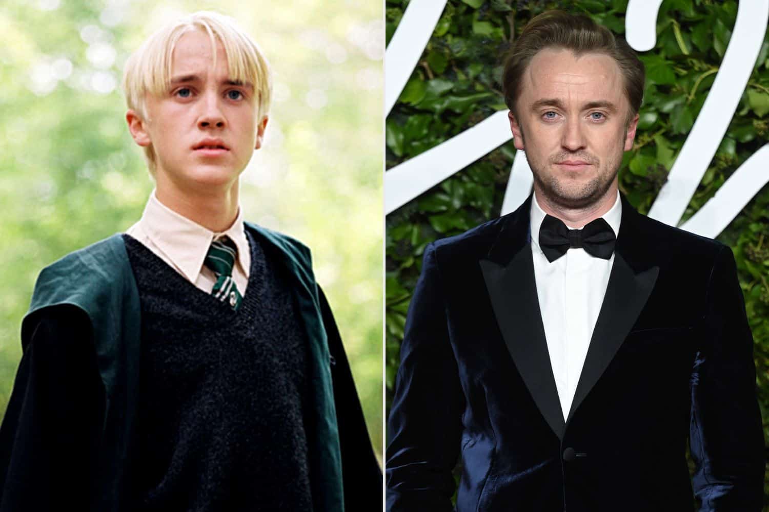 Tom Felton Then (Left) and Now (Right) (Credits: People)