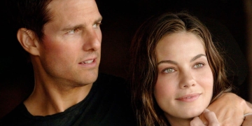 Tom Cruise and Michelle Monaghan as Ethan Hunt and Julia Meade in the Mission: Impossible film franchise.