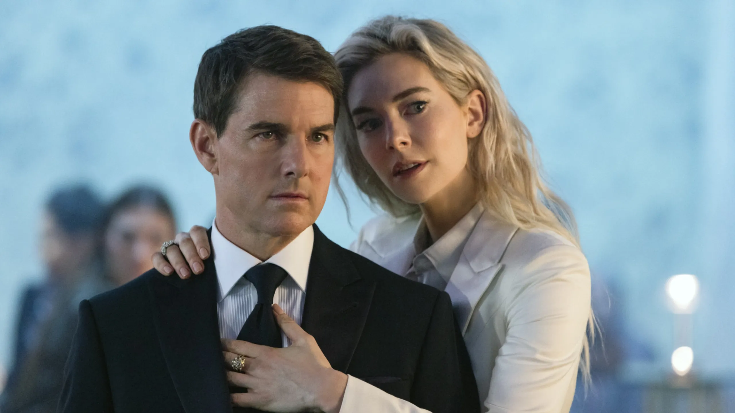 Tom Cruise and Vanessa Kirby in a still from Mission: Impossible- Dead Reckoning Part One. 