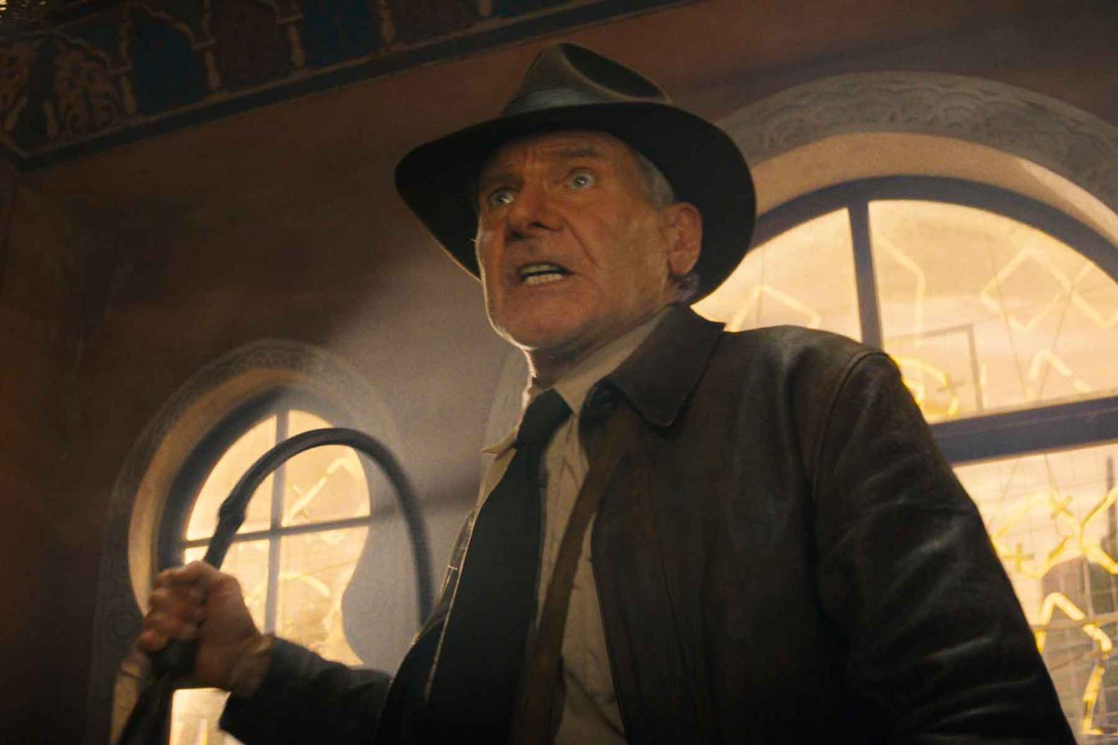 Harrison Ford in a still from "Indiana Jones and the Dial of Destiny." 