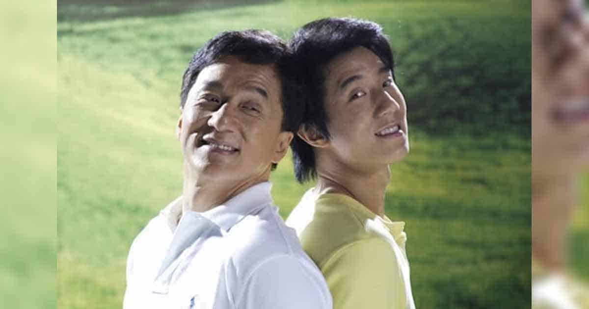 Jackie Chan with his son Jaycee Chan.