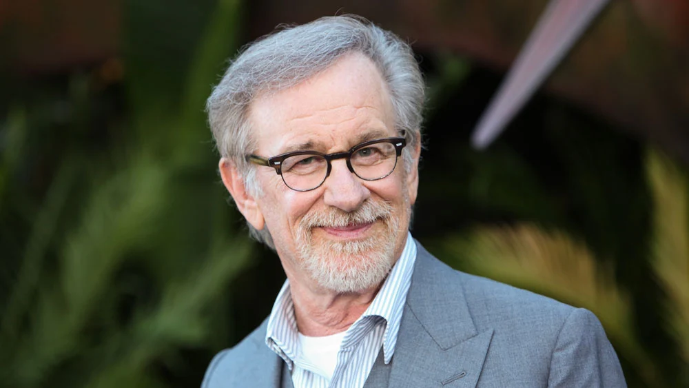 Steven Spielberg, one of the creators of the film franchise. 