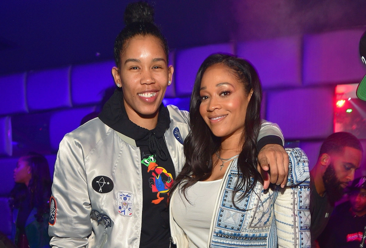 Ty Young with her partner Mimi Faust