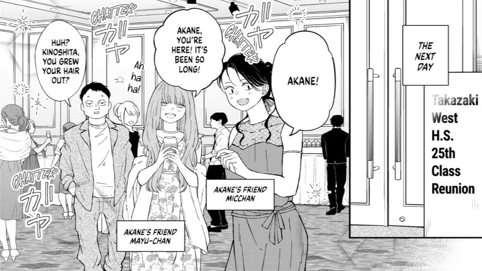 Akane's Highschool Friends Greeting Her At Their Highschool Reunion - My Lv999 Love For Yamada-Kun Chapter 98