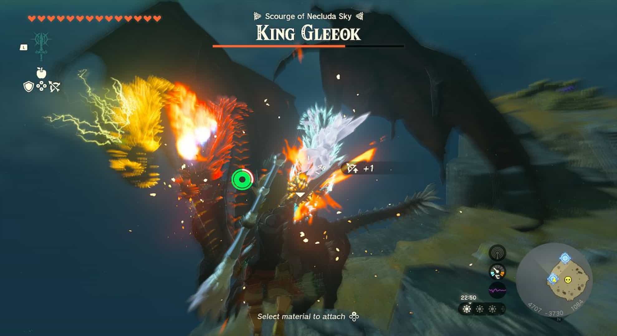 Beating King Gleeok in The Legend of Zelda-TOKT