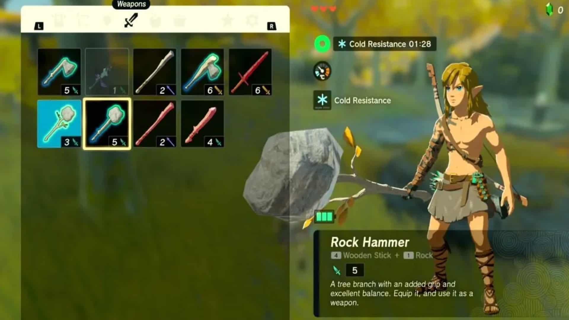 Hammer in Legend of Zelda- TOKT