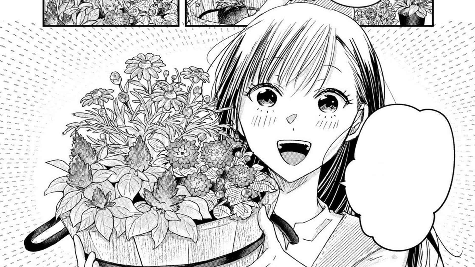 Narumi After Finishing Her Pot Arrangement With The Help Of Tokita - Kyou Mo Beranda De Chapter 10