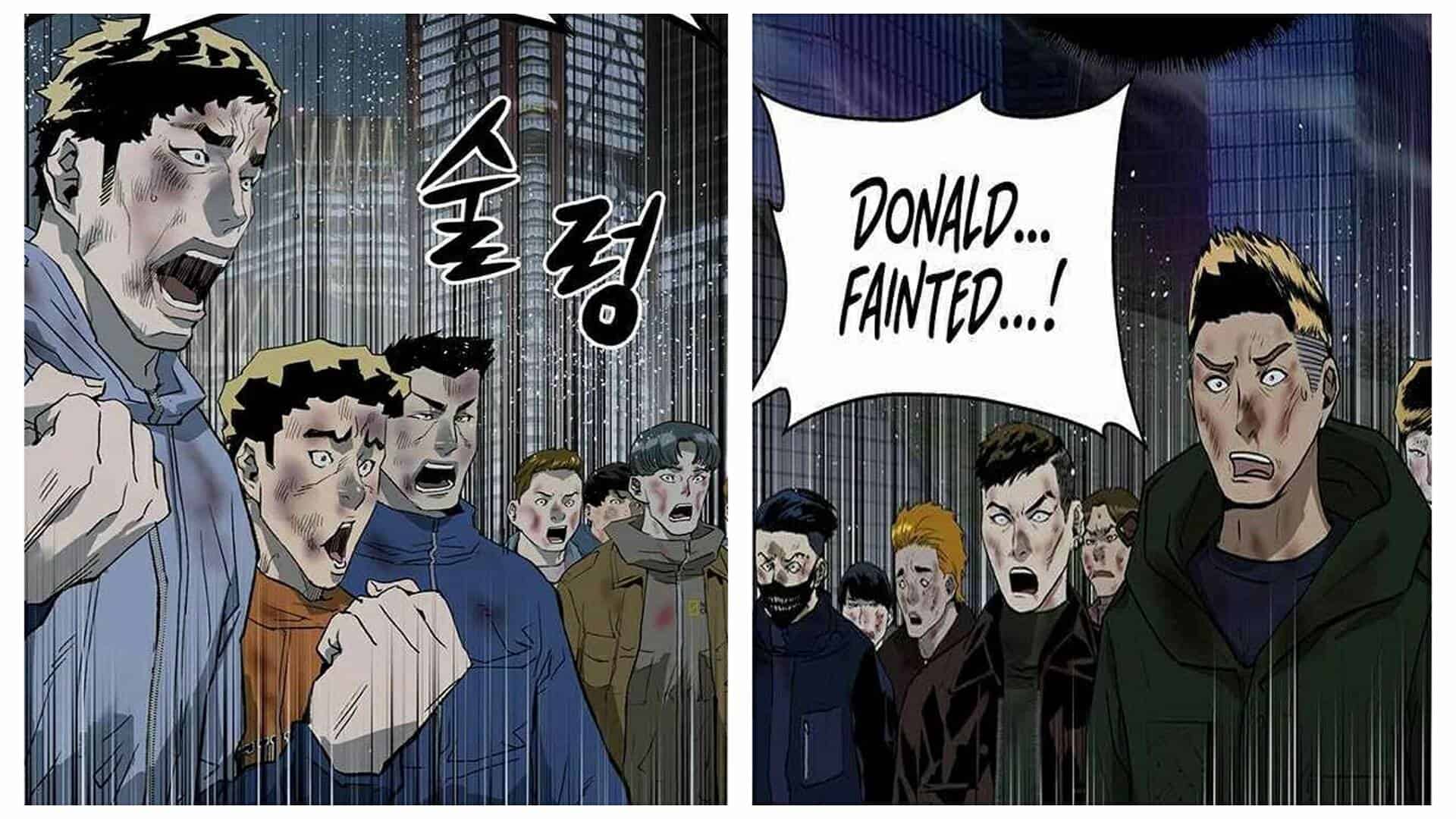 The Members Of Eunjang And The Union After Seeing Donald Na Lost To Grey Yeon - Weak Hero Chapter 254