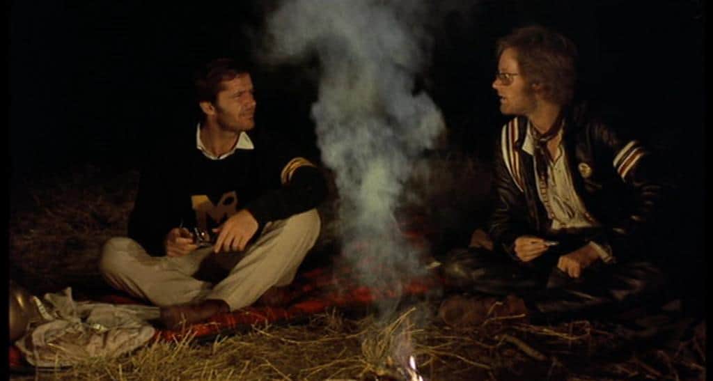 The campfire scene in the film, Easy Rider shot in parts of Los Angeles (Credits: Columbia Pictures)
