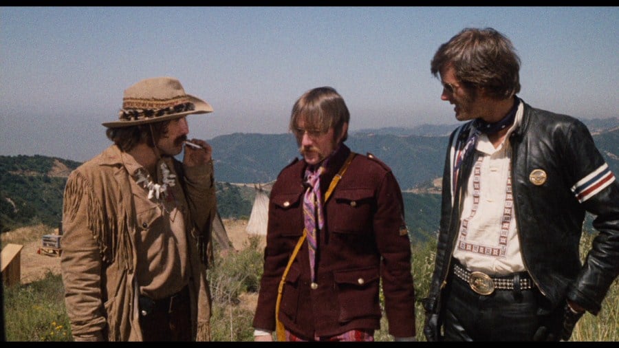 The hitchhiker scene in the film, Easy Rider shot in parts of Arizona (Credits: Columbia Pictures)