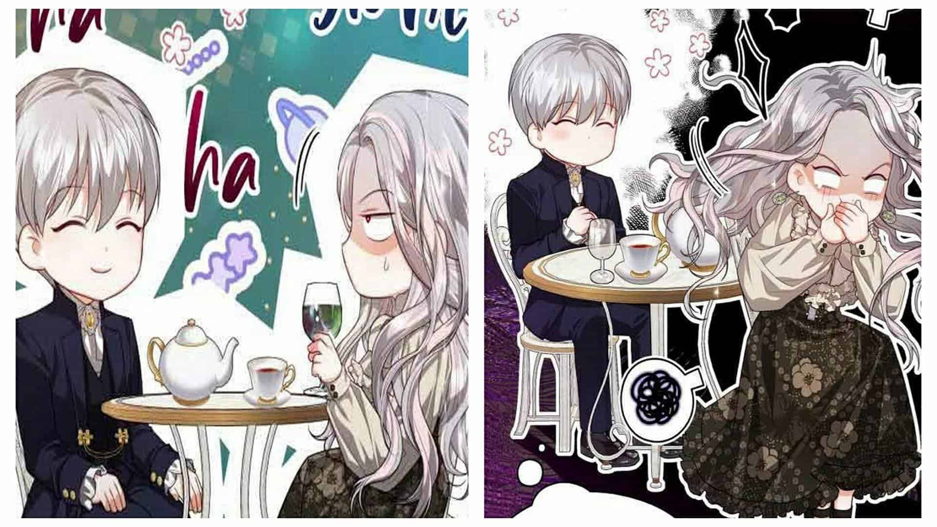 Arnée Before (Left) And After (Right) Drinking The Haxellon's Medicine - Lips On The Tip Of a Knife Chapter 50