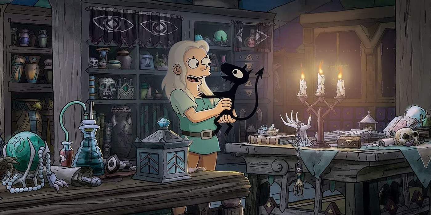 Bean and Luci in the show, Disenchantment (Credits: Netflix)
