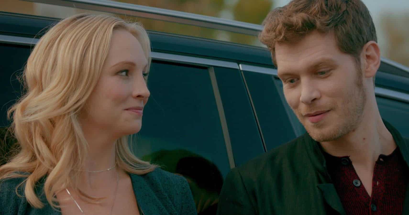 Caroline and Klaus together in a scene in the show, The Vampire Diaries (Credits: The CW)