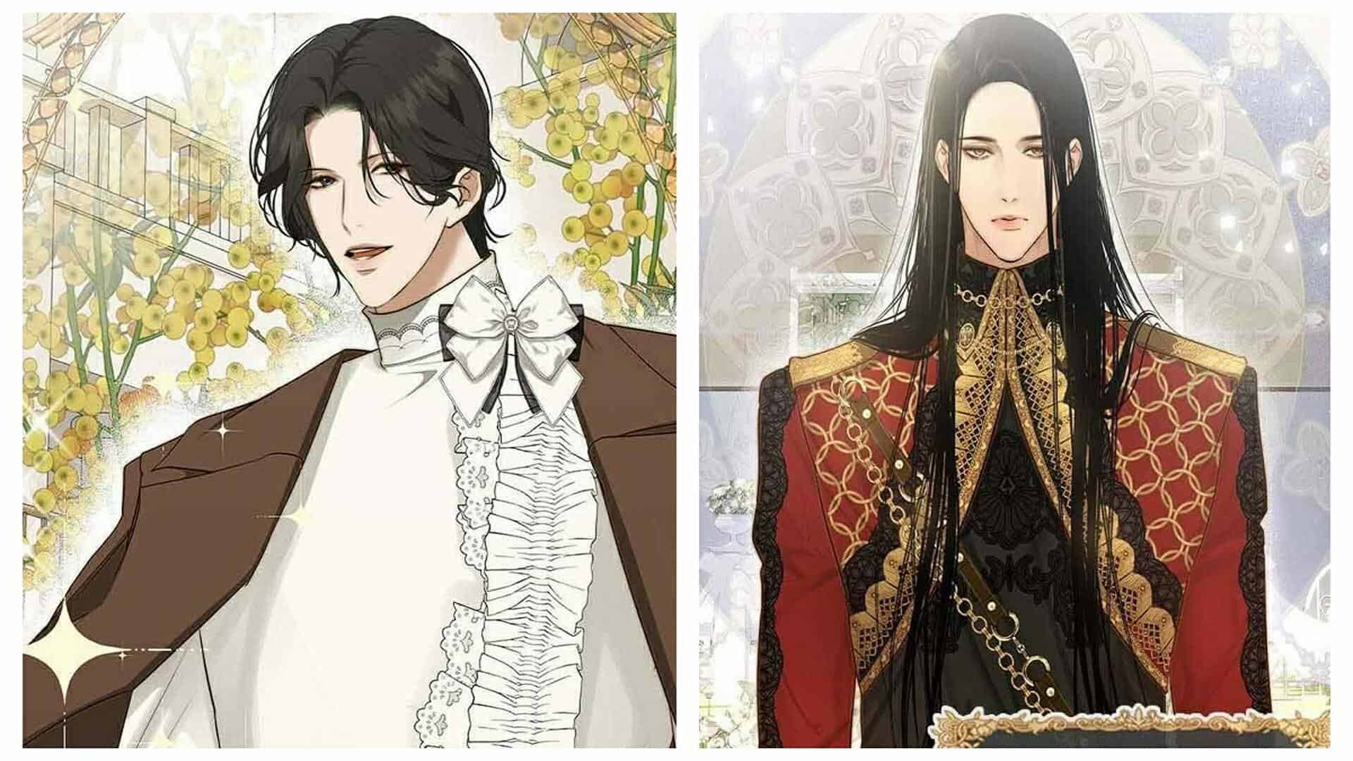 Crown Prince Astasio (Left) And Chief Of The Royal Guards (Right) At Ian And Irina's Wedding Trying To Stop Them - Thank You For Your Betrayal Chapter 24 (Credits: Comico)