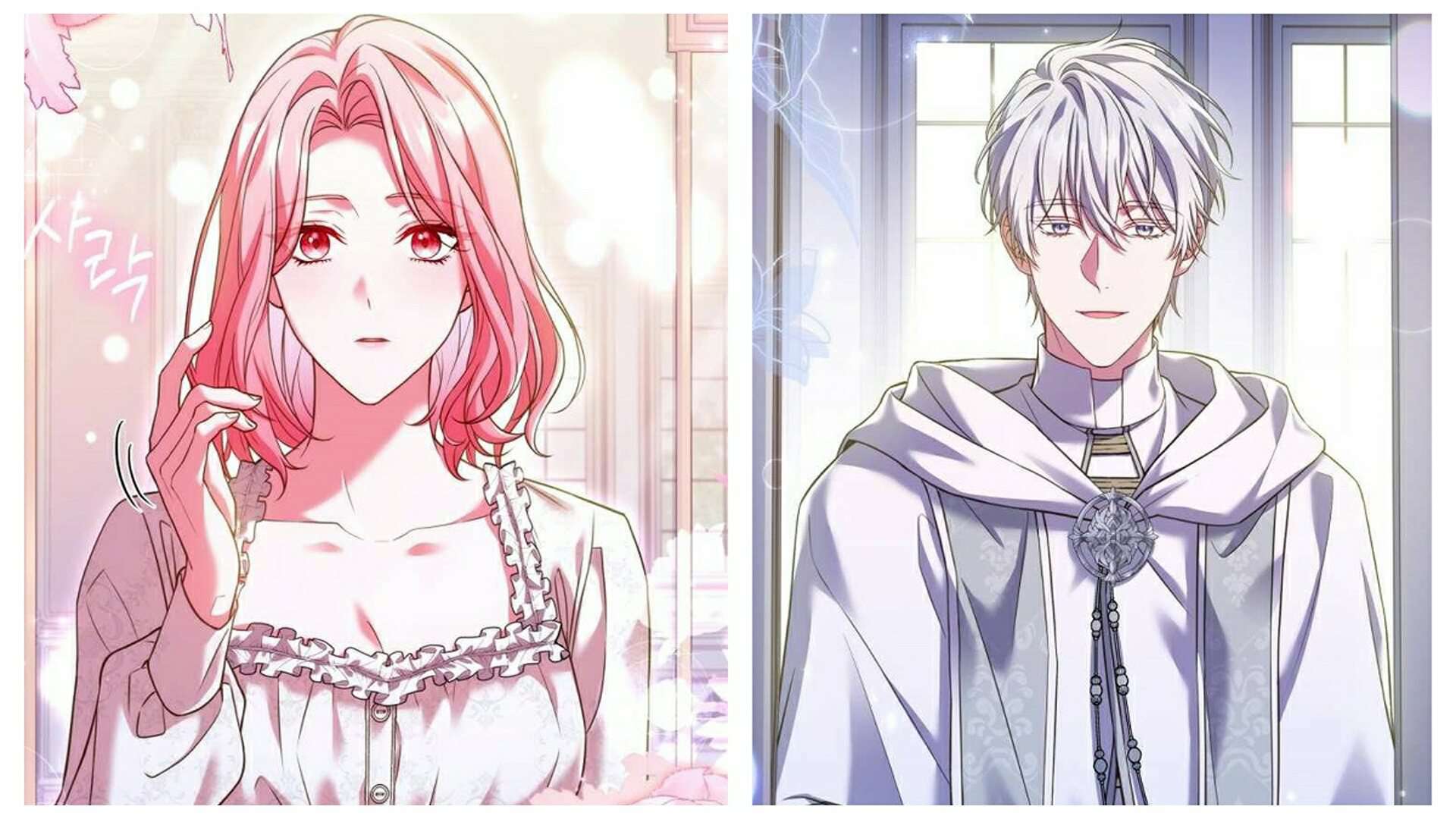 Ersia After The Pope (Right) Cut Her Remaining Hair After The Crown Prince Angrily Cut Some Off For Leaving Him - The Price Of Breaking Up Chapter 46 (Credits: Kakao Page)