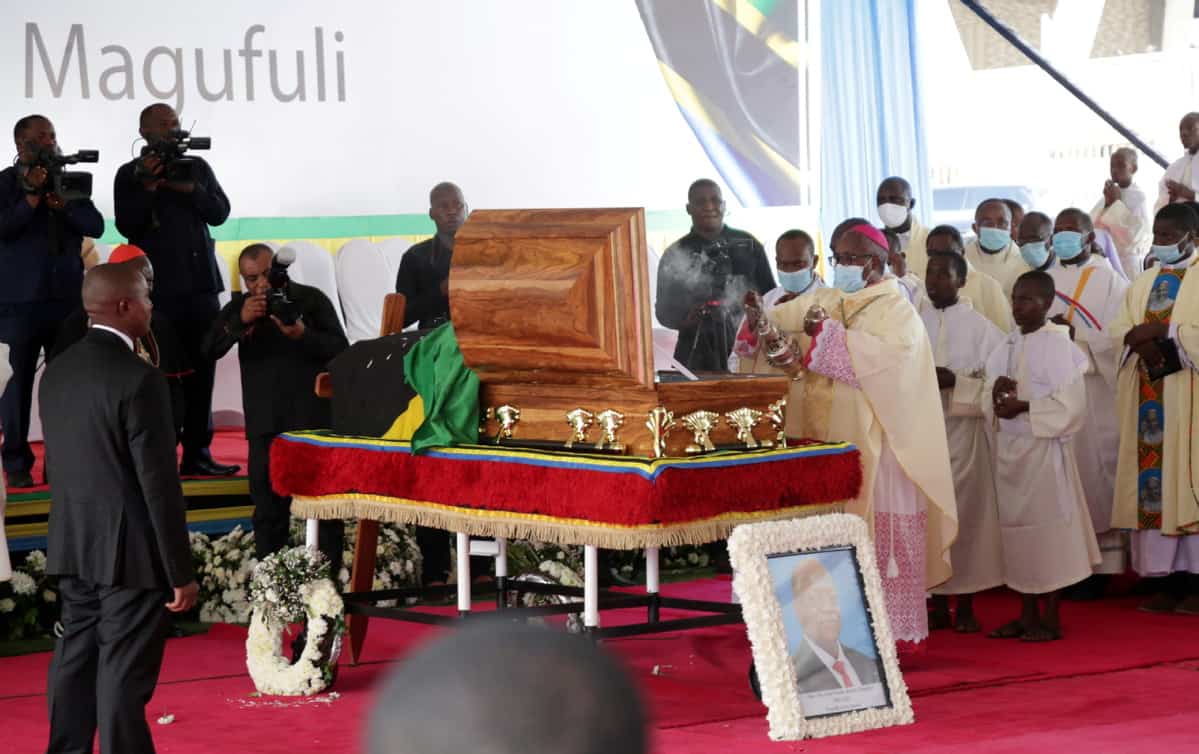 John Magufuli's funeral processions in Tanzania (Credits: China Daily)