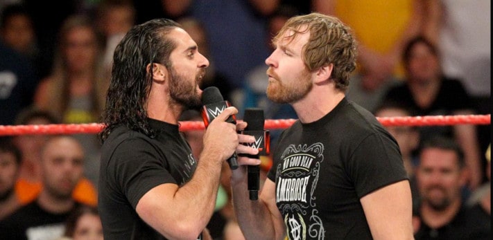 Jon Moxley and Seth Rollins