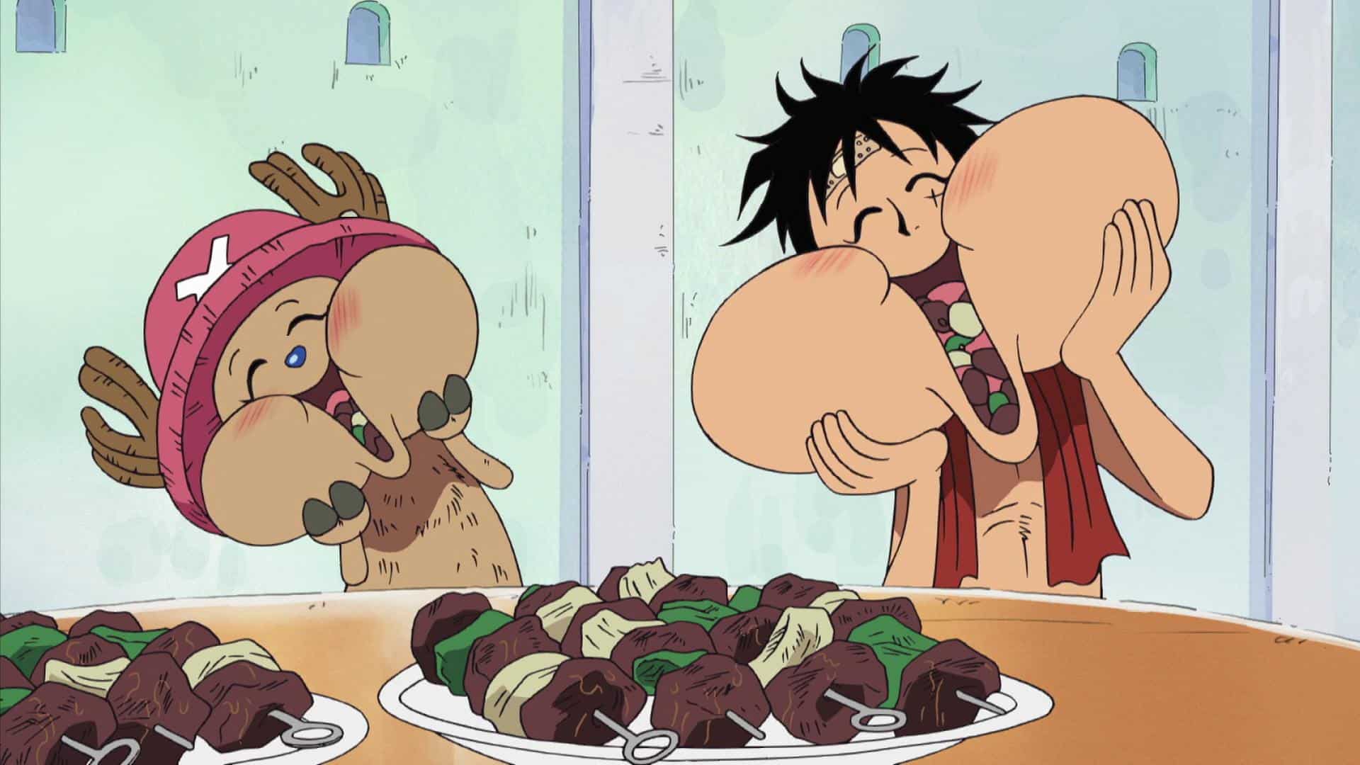 Luffy Eating Food