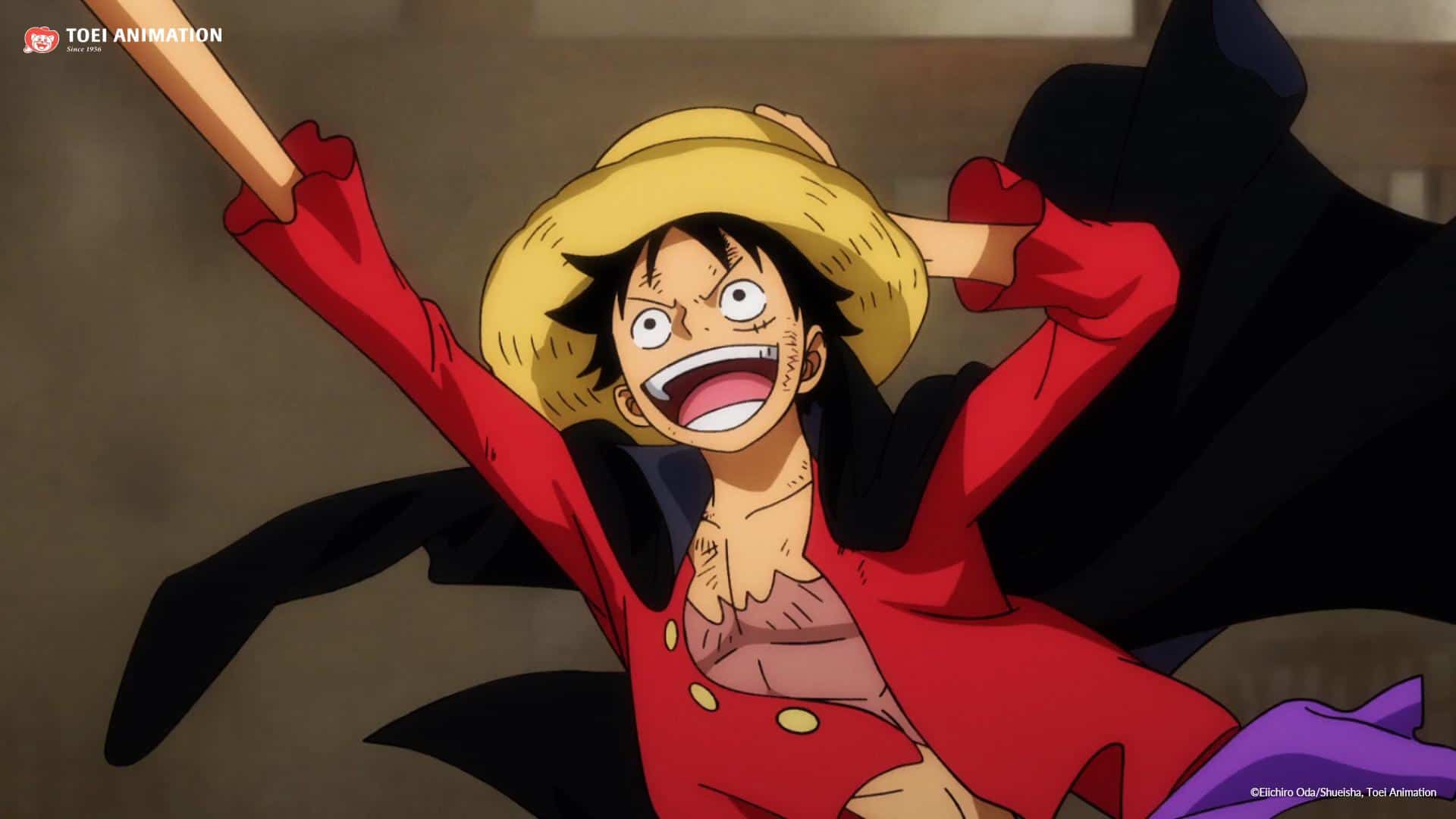 Luffy Wearing Red