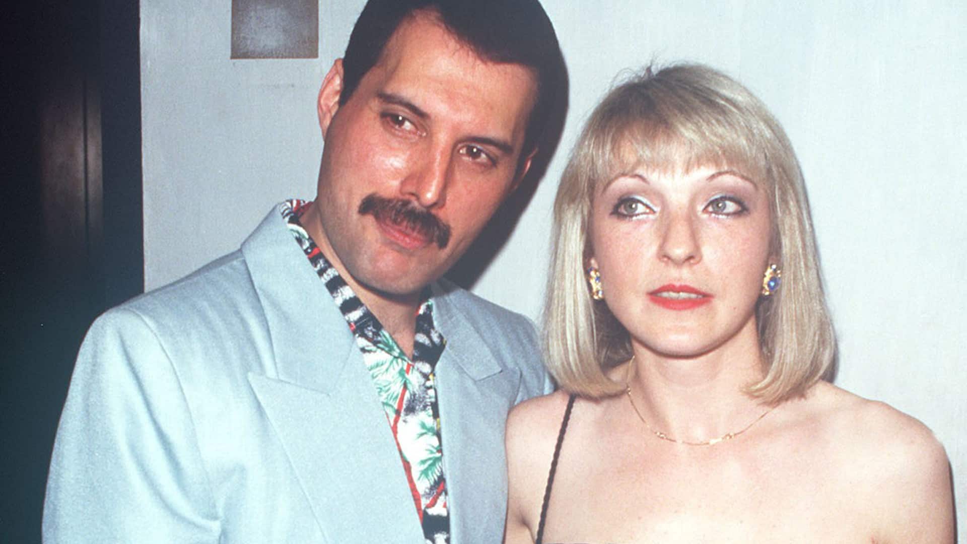 Mary Austin, with singer, Freddie Mercury (Credits: The Irish Sun)