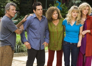 Dustin Hoffman, Ben Stiller, Barbra Streisand, Blythe Danner, And Teri Polo In Meet The Fockers