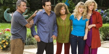 Dustin Hoffman, Ben Stiller, Barbra Streisand, Blythe Danner, And Teri Polo In Meet The Fockers