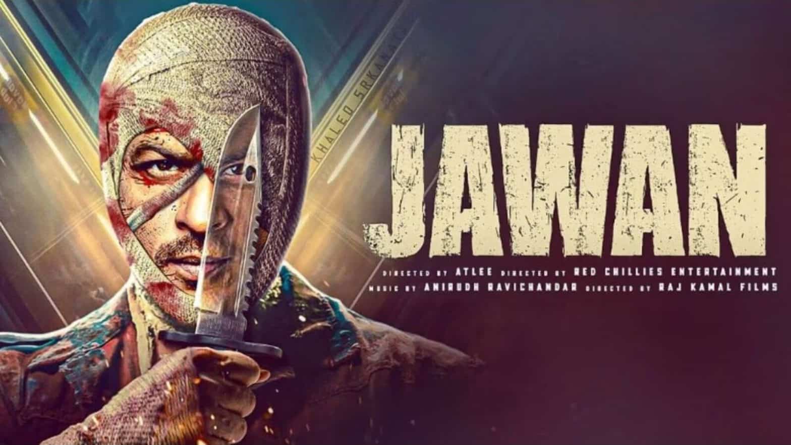 Poster for the film, Jawan (Credits: Red Chillies Ent.)