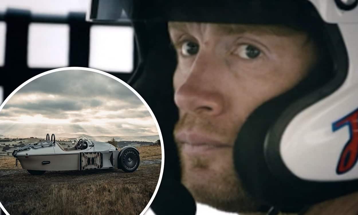 Andrew “Freddie” Flintoff And The Open-Topped Morgan Super 3 Car